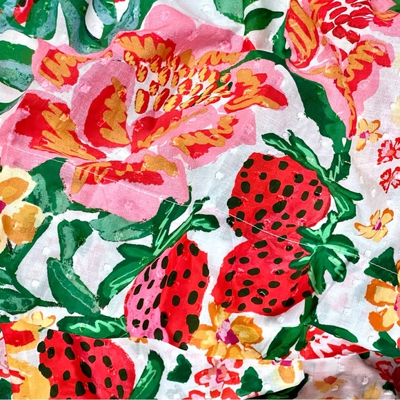 🌺🎉HP🎉🌺 NWT Farm Rio White Floral Sketch Midi Dress - Picture 15 of 16